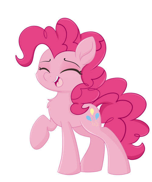 Size: 5000x6000 | Tagged: safe, artist:meowmavi, derpibooru import, pinkie pie, earth pony, pony, absurd resolution, cute, diapinkes, eyes closed, female, mare, open mouth, simple background, smiling, solo, transparent background