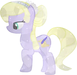 Size: 1989x1959 | Tagged: safe, artist:flower-horse, artist:princesswaifu, derpibooru import, oc, oc:allium, unofficial characters only, crystal pony, earth pony, pony, base used, crystallized, female, mare, simple background, solo, transparent background