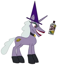 Size: 716x800 | Tagged: safe, derpibooru import, ponified, pony, unicorn, 2 stupid dogs, corn, evil lady, food, simple background, transparent background, two stupid dogs, witch