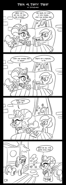 Size: 1168x3251 | Tagged: safe, artist:littlelooney, derpibooru import, saffron masala, oc, oc:moonbeam, pony, comic, dialogue, female, menu, mother, simple background, the tasty treat, white background