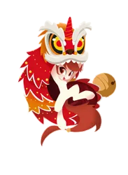 Size: 1900x2600 | Tagged: safe, artist:l8lhh8086, derpibooru import, oc, unofficial characters only, earth pony, pony, china, chinese text, female, lion dance, mare, simple background, solo, transparent background