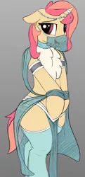 Size: 1166x2400 | Tagged: dead source, safe, artist:graboiidz, derpibooru import, oc, oc:rosette fluff, unofficial characters only, pony, belly dancer, chest fluff, clothes, image, png, see-through, simple background, solo, transparent, veil