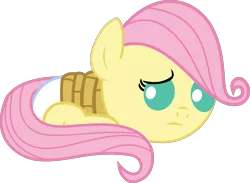 Size: 1943x1423 | Tagged: safe, artist:babyshy, derpibooru import, fluttershy, pegasus, pony, baby, baby pony, babyshy, diaper, female, foal, rope, simple background, solo, tied up, transparent background, vector