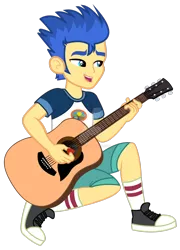 Size: 1280x1775 | Tagged: safe, artist:ro994, derpibooru import, flash sentry, equestria girls, legend of everfree, camp everfree outfits, clothes, converse, guitar, male, outfit, shoes, simple background, socks, transparent background, vector