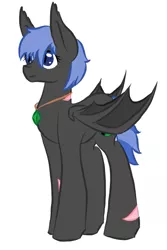 Size: 383x573 | Tagged: artist needed, source needed, safe, derpibooru import, oc, unofficial characters only, bat pony, pony, jewelry, necklace, simple background