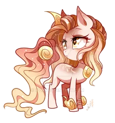 Size: 600x641 | Tagged: safe, artist:ipun, derpibooru import, oc, oc:aurea, unofficial characters only, original species, pony, female, heart eyes, mare, simple background, solo, solutai, transparent background, watermark, wingding eyes