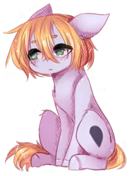 Size: 796x1064 | Tagged: safe, artist:shiromidorii, derpibooru import, oc, oc:shiro, unofficial characters only, pony, male, sad, simple background, sitting, solo, stallion, transparent background