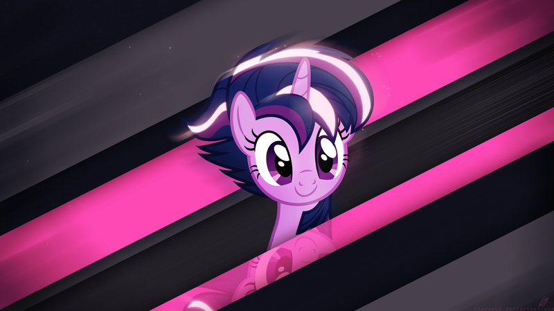 Size: 1920x1080 | Tagged: alicorn, alternate hairstyle, artist:dashiesparkle, artist:thegraid, castle sweet castle, derpibooru import, edit, female, mare, minimalist, modern art, punklight sparkle, reflection, safe, solo, twilight sparkle, twilight sparkle (alicorn), vector, wallpaper, wallpaper edit