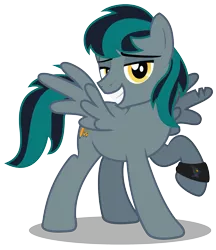 Size: 2237x2587 | Tagged: safe, artist:aleximusprime, derpibooru import, oc, oc:blackgryph0n, oc:gryph, unofficial characters only, pony, blackgryph0n, show accurate, simple background, solo, suave, transparent background, vector