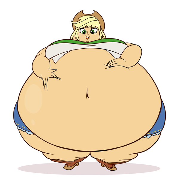 Button bbw belly Fat Under