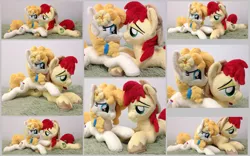 Size: 2560x1600 | Tagged: safe, artist:burgunzik, derpibooru import, bright mac, pear butter, earth pony, pony, the perfect pear, brightbutter, duo, female, irl, male, photo, plushie, shipping, straight