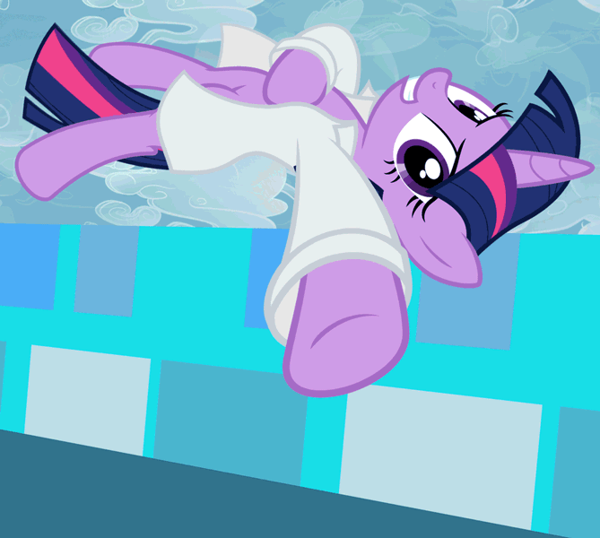 Size: 1002x898 | Tagged: safe, artist:rin nakai, derpibooru import, twilight sparkle, pony, animated, clothes, flying, gif, know your meme, lab coat, meme, particle mare, solo