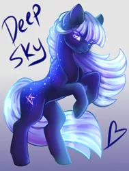 Size: 800x1059 | Tagged: safe, artist:cabbage-arts, derpibooru import, oc, oc:deep sky, unofficial characters only, pony, solo