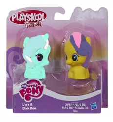 Size: 572x616 | Tagged: safe, derpibooru import, bon bon, lyra heartstrings, sweetie drops, pony, 1000 hours in ms paint, fake, playskool, playskool friends, toy