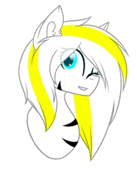 Size: 1110x1440 | Tagged: safe, artist:despotshy, derpibooru import, oc, oc:sunny, unofficial characters only, pony, zony, bust, female, mare, portrait, simple background, solo, transparent background