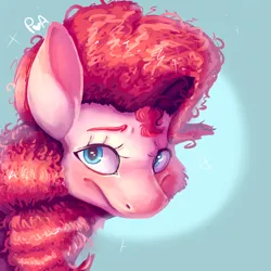 Size: 3000x3000 | Tagged: safe, artist:pixelheartart, derpibooru import, pinkie pie, earth pony, pony, bust, high res, portrait, solo