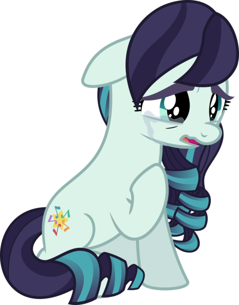 Size: 4689x5995 | Tagged: safe, artist:jhayarr23, derpibooru import, coloratura, earth pony, pony, absurd resolution, crying, female, mare, sad, simple background, solo, transparent background, vector