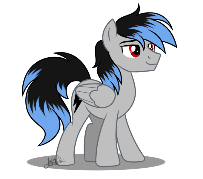 Size: 1700x1500 | Tagged: safe, artist:jack-pie, derpibooru import, oc, oc:black thunder, unofficial characters only, pegasus, pony, male, simple background, smiling, solo, stallion, transparent background, vector