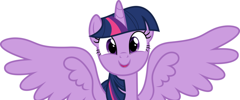 Size: 7210x3000 | Tagged: safe, artist:dashiesparkle, derpibooru import, twilight sparkle, twilight sparkle (alicorn), alicorn, pony, a royal problem, .svg available, absurd resolution, adorkable, cute, dork, female, happy, looking at you, mare, simple background, smiling, solo, spread wings, transparent background, twiabetes, vector, wings