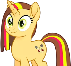 Size: 3008x2790 | Tagged: safe, artist:peahead, derpibooru import, oc, oc:cherry lights, unofficial characters only, pony, unicorn, my little pony: the movie, female, green eyes, movie accurate, movie designs, simple background, smiling, solo, transparent background, vector
