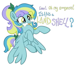 Size: 952x823 | Tagged: safe, artist:monkfishyadopts, derpibooru import, oc, oc:kelpaquatis, ponified, unofficial characters only, pegasus, pony, base used, excited, flying, hilarious in hindsight, movie accurate, simple background, solo, speech, tongue out, transparent background, writing