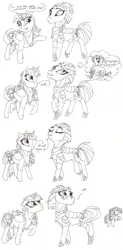 Size: 2711x5505 | Tagged: safe, artist:angyel, derpibooru import, grubber, pinkie pie, tempest shadow, twilight sparkle, twilight sparkle (alicorn), alicorn, pony, unicorn, my little pony: the movie, absurd resolution, armor, broken horn, comic, duo, eye scar, female, mare, missing cutie mark, scar, text, whistling