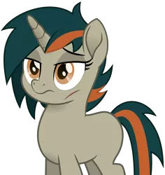 Size: 3010x3183 | Tagged: safe, artist:peahead, derpibooru import, oc, oc:ana falkenhart, unofficial characters only, pony, unicorn, my little pony: the movie, blank flank, female, movie accurate, movie designs, orange eyes, scar, simple background, solo, transparent background, unamused, vector