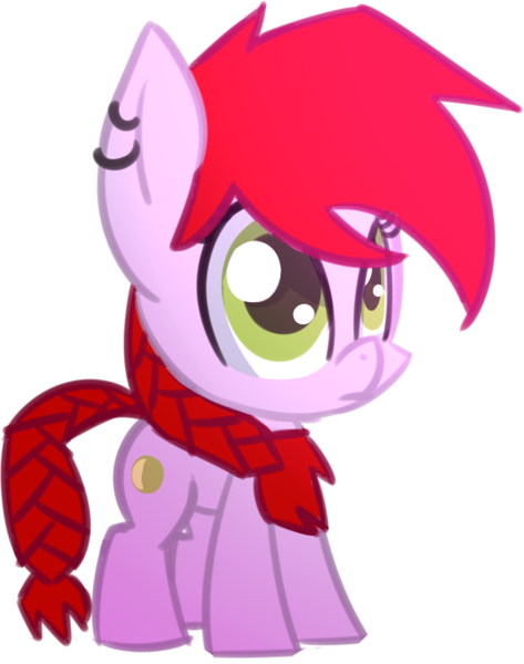 Size: 852x1081 | Tagged: safe, artist:bravefleet, artist:datonetrumpet, derpibooru import, oc, oc:crab apple, unofficial characters only, earth pony, pony, chibi, cute, simple background, smol, solo, transparent background