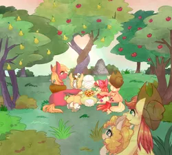 Size: 2000x1800 | Tagged: safe, artist:phyllismi, derpibooru import, apple bloom, applejack, big macintosh, bright mac, grand pear, granny smith, pear butter, earth pony, ghost, pony, the perfect pear, apple bloom's bow, apple family, apple siblings, apple sisters, apple tree, applejack's hat, bow, brightbutter, brother and sister, cowboy hat, father and daughter, father and son, father and son-in-law, female, grandfather and grandchild, grandfather and granddaughter, grandfather and grandson, grandmother and grandchild, grandmother and granddaughter, grandmother and grandson, hair bow, hat, husband and wife, intertwined trees, male, mother and child, mother and daughter, mother and daughter-in-law, mother and son, pear tree, shipping, siblings, sisters, sitting, straight, tree, wall of tags, yoke
