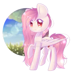 Size: 1024x1023 | Tagged: safe, artist:twily-star, derpibooru import, oc, oc:punzie flower, unofficial characters only, pegasus, pony, female, mare, raised hoof, solo, watermark