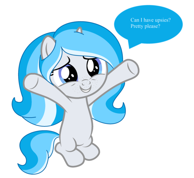 Size: 1024x943 | Tagged: safe, artist:duskstripe87, derpibooru import, oc, oc:bubble lee, unofficial characters only, pony, unicorn, female, filly, gift art, simple background, smiling, solo, speech bubble, transparent background, upsies