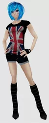 Size: 630x1576 | Tagged: artist:raxonxvi, british flag, derpibooru import, female, human, humanized, imvu, safe, solo, vinyl scratch