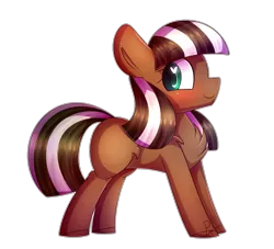 Size: 2000x1813 | Tagged: safe, artist:soundwavepie, derpibooru import, oc, oc:mocha, unofficial characters only, earth pony, pony, blushing, chest fluff, female, heart eyes, mare, shoulder fluff, simple background, smiling, solo, transparent background, wingding eyes