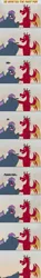 Size: 600x4048 | Tagged: absurd resolution, artist:queencold, ask, ask caldera, bruised, comic, crying, derpibooru import, dialogue, dragon, dragon oc, duo, oc, oc:maximus, punch, safe, teenaged dragon, tumblr, unofficial characters only, younger