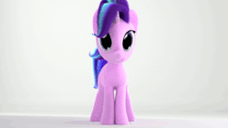 Size: 640x360 | Tagged: safe, artist:gabe2252, derpibooru import, starlight glimmer, pony, unicorn, 3d, 3d model, animated, gif, rotating, solo, strategically covered, tail censor, turntable
