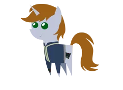 Size: 3182x2327 | Tagged: safe, artist:aborrozakale, derpibooru import, oc, oc:littlepip, unofficial characters only, pony, unicorn, fallout equestria, fanfic, clothes, cutie mark, fanfic art, female, high res, horn, mare, pipbuck, pointy ponies, simple background, smiling, solo, transparent background, vault suit, vector