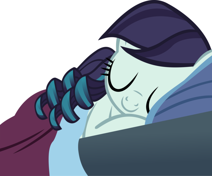 Size: 4877x4051 | Tagged: safe, artist:ironm17, derpibooru import, coloratura, pony, absurd resolution, blanket, cute, pillow, rara, rarabetes, simple background, sleeping, smiling, solo, transparent background, vector