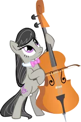 Size: 2650x4000 | Tagged: safe, artist:sansbox, derpibooru import, octavia melody, earth pony, pony, the best night ever, bipedal, cello, high res, musical instrument, simple background, solo, transparent background, vector