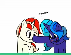 Size: 2048x1596 | Tagged: safe, artist:lovelydash, derpibooru import, oc, oc:princess scarlet, oc:princess turquoise, unofficial characters only, alicorn, pony, alicorn oc, amino, boop, broken leg, female, lesbian, wingless