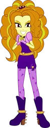 Size: 1986x5000 | Tagged: safe, artist:diegator007, derpibooru import, adagio dazzle, equestria girls, rainbow rocks, absurd resolution, adorabolical, adoragio, boots, clothes, cute, evil grin, fingerless gloves, gloves, grin, high heel boots, shoes, simple background, smiling, solo, transparent background, vector