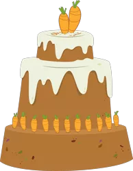 Size: 4096x5271 | Tagged: absurd resolution, artist:parclytaxel, cake, carrot, derpibooru import, food, no pony, safe, simple background, .svg available, the hooffields and mccolts, transparent background, trojan cake, trojan horse, vector