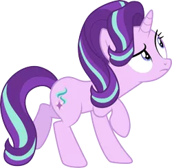 Size: 3075x3001 | Tagged: safe, artist:cloudyglow, derpibooru import, starlight glimmer, pony, unicorn, no second prances, .ai available, female, mare, simple background, solo, transparent background, vector