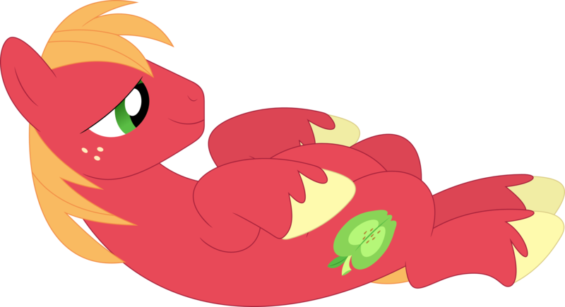 Size: 3579x1947 | Tagged: safe, artist:porygon2z, derpibooru import, big macintosh, earth pony, pony, male, missing accessory, simple background, solo, stallion, transparent background, vector