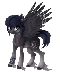 Size: 3321x4000 | Tagged: safe, artist:crazllana, derpibooru import, oc, oc:kama, unofficial characters only, pegasus, pony, female, high res, mare, simple background, solo, spread wings, transparent background, unshorn fetlocks, wings