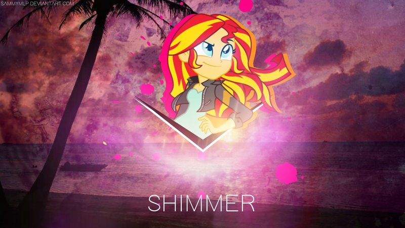 Size: 1920x1080 | Tagged: safe, artist:sammymlp, artist:seahawk270, derpibooru import, edit, sunset shimmer, equestria girls, boat, palm tree, photo, solo, tree, vector, wallpaper, wallpaper edit