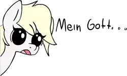 Size: 2057x1227 | Tagged: safe, artist:coinpo, derpibooru import, oc, oc:aryanne, unofficial characters only, pony, big eyes, chibi, german, god, head, open mouth, reaction image, religion, shocked, simple background, solo, transparent background