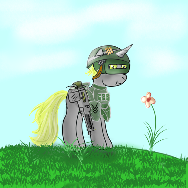 Size: 5000x5000 | Tagged: safe, artist:lakunae, derpibooru import, oc, unofficial characters only, pony, unicorn, absurd resolution, flak jacket, gun, machine gun, military, military pony, military uniform, rainbow six siege, russian, soviet, soviet russia, tachanka, weapon