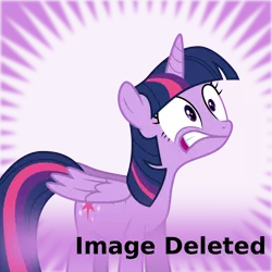 Size: 1024x1024 | Tagged: safe, artist:byteslice, derpibooru import, twilight sparkle, twilight sparkle (alicorn), alicorn, pony, derpibooru, .svg available, do not want, gritted teeth, image deleted, meta, shocked, simple background, spoilered image joke, svg, transparent background, vector, wide eyes