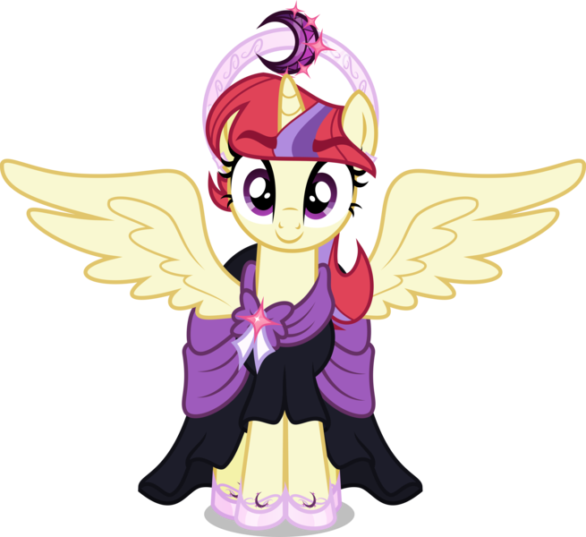 Size: 5000x4579 | Tagged: safe, artist:orin331, derpibooru import, moondancer, alicorn, pony, dancerverse, absurd resolution, alicornified, alternate universe, clothes, coronation dress, cute, dancerbetes, dress, female, halo, mare, moondancercorn, race swap, simple background, solo, transparent background