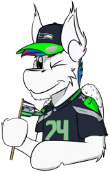 Size: 1501x2348 | Tagged: safe, artist:kamithepony, derpibooru import, oc, oc:kami, unofficial characters only, pony, american football, clothes, football, jersey, nfl, seattle seahawks